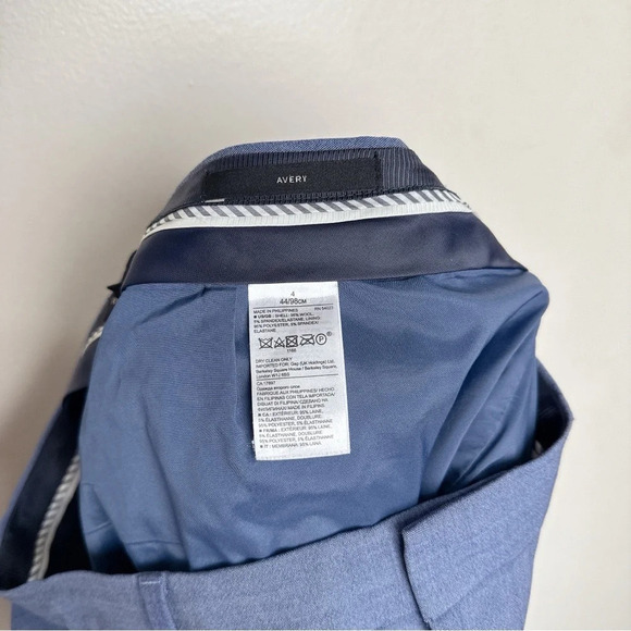 Banana Republic Womens 4 Slim Wool Avery Trouser Light Navy Color - Picture 7 of 12